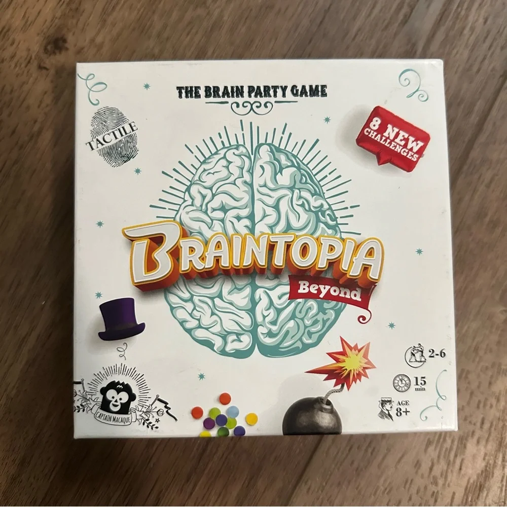 Braintopia Beyond Brain Party Game, Family‎ Game, 2-6 Players, Ages 8+